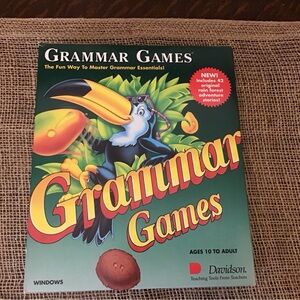 Vintage 1994 Grammar Games Educational Software